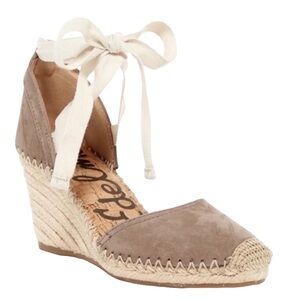 Sam Edelman Tan Espadrille Wedges